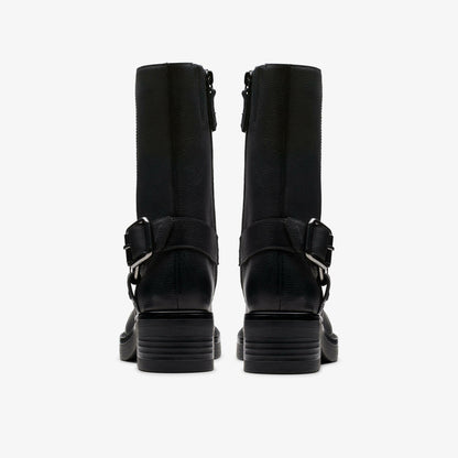 Rebelle Up Black Leather | Clarks for sale