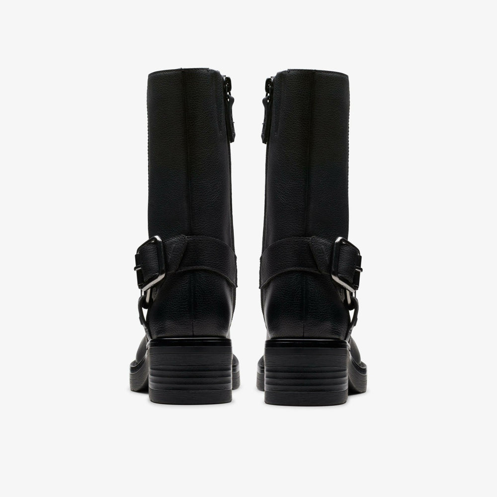 Rebelle Up Black Leather | Clarks for sale