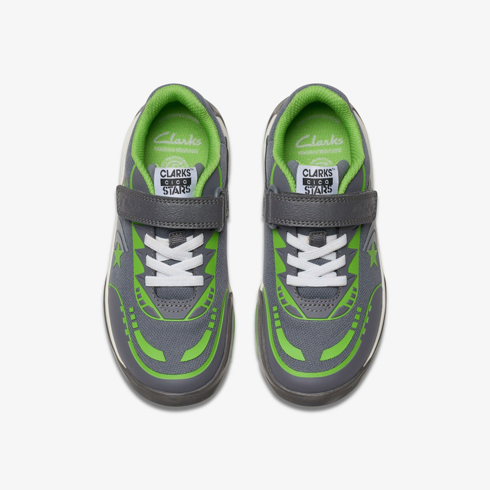 Cica Star Flex Kid Grey/Green | Clarks online