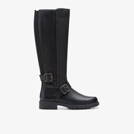 Orinoco2 Tall Black Leather | Clarks on Sale