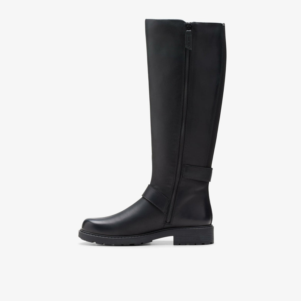 Orinoco2 Tall Black Leather | Clarks on Sale