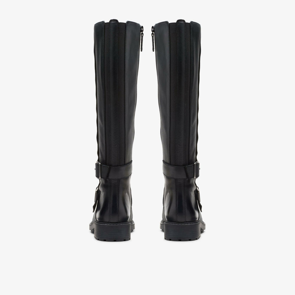 Orinoco2 Tall Black Leather | Clarks on Sale