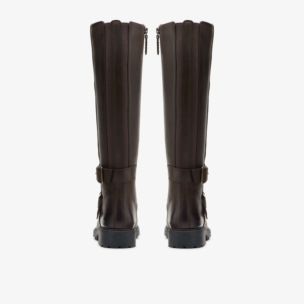 Orinoco 2 Tall Dark Brown Leather | Clarks discount
