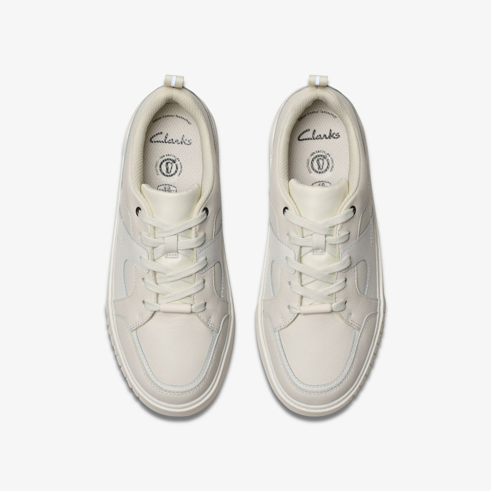 Oslo Shine Youth White | Clarks outlet