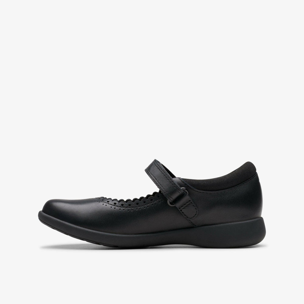 Etch Pure Kid Black Leather | Clarks outlet