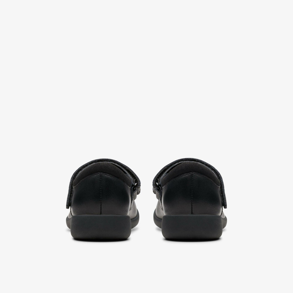 Etch Pure Kid Black Leather | Clarks outlet