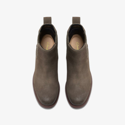 Chamberly Top Mole Grey Suede | Clarks for sale