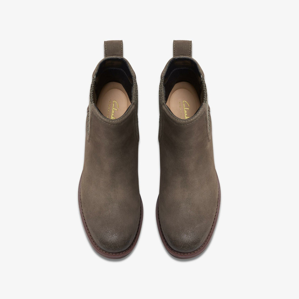 Chamberly Top Mole Grey Suede | Clarks for sale