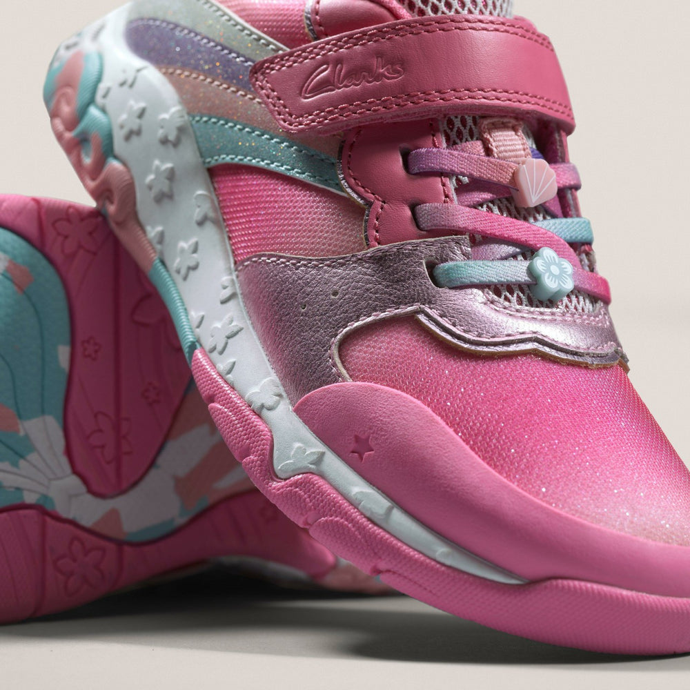 Tidal Star Kid Bright Pink Combination | Clarks Sale