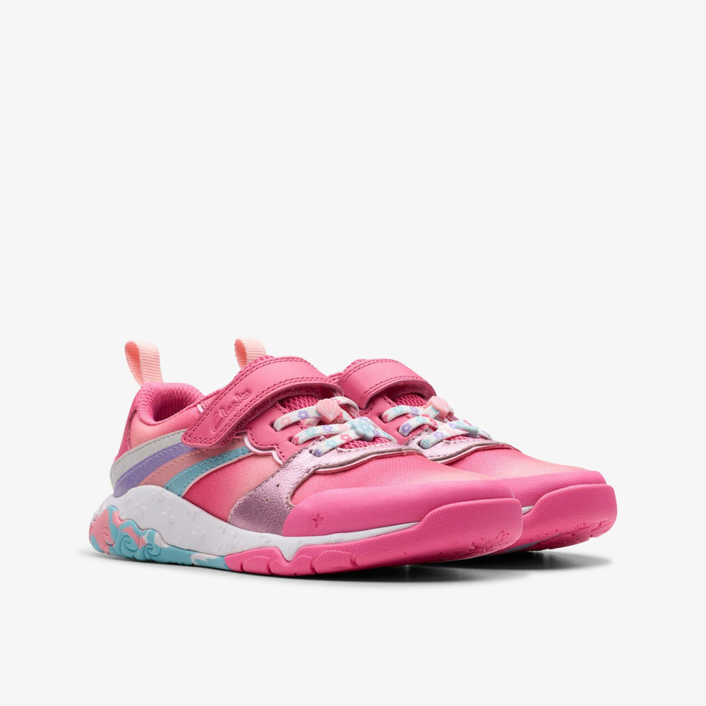 Tidal Star Kid Bright Pink Combination | Clarks Sale
