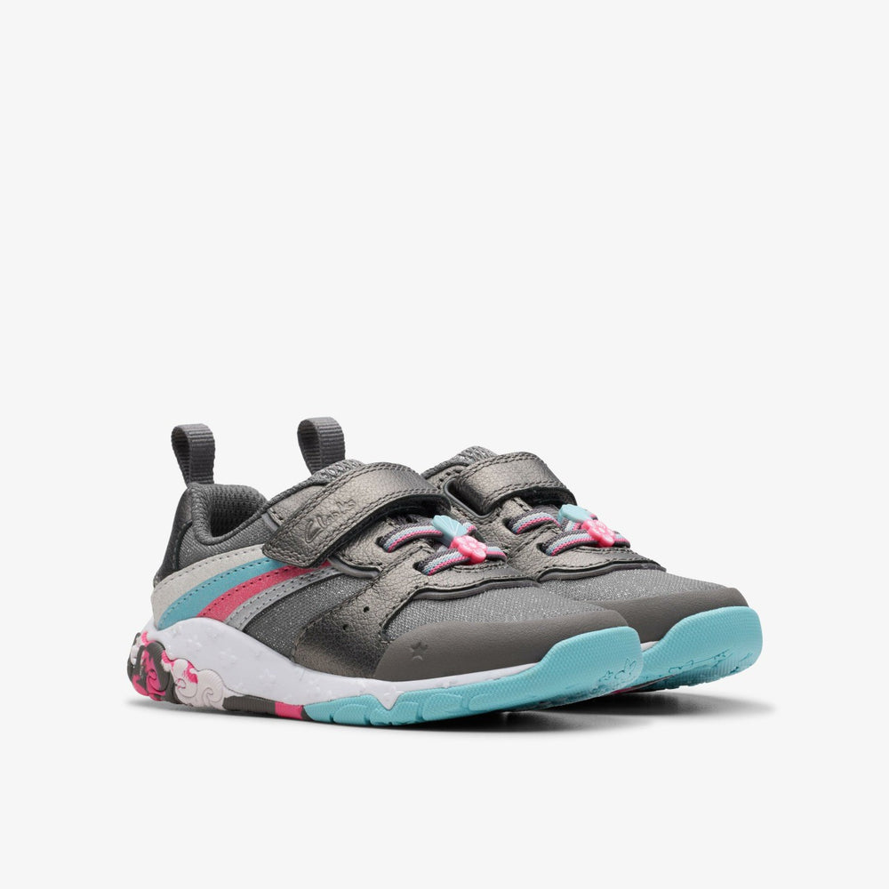Tidal Star Toddler Gun Metal | Clarks for sale