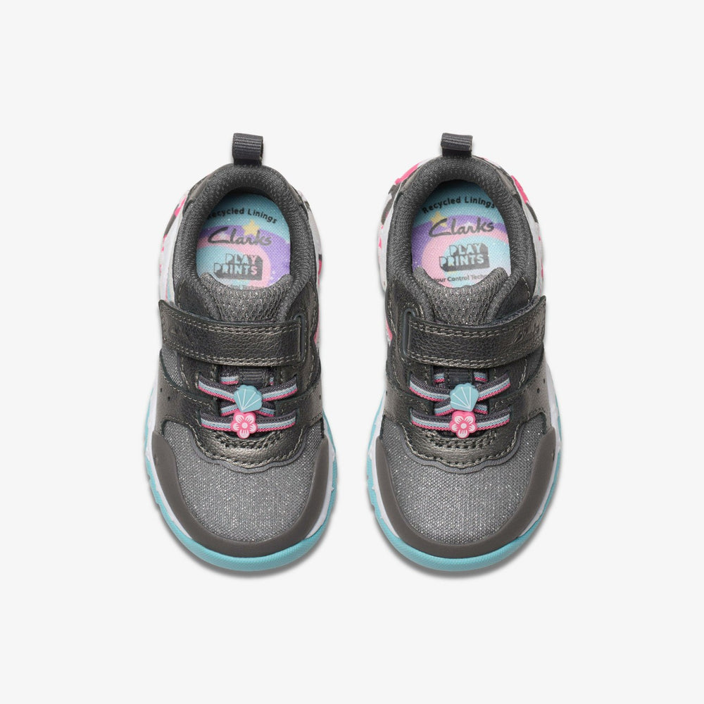 Tidal Star Toddler Gun Metal | Clarks for sale
