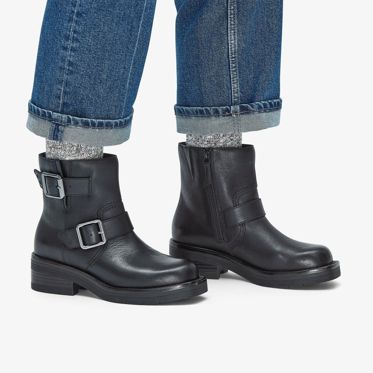 Rebelle Buckle Black Leather | Clarks outlet