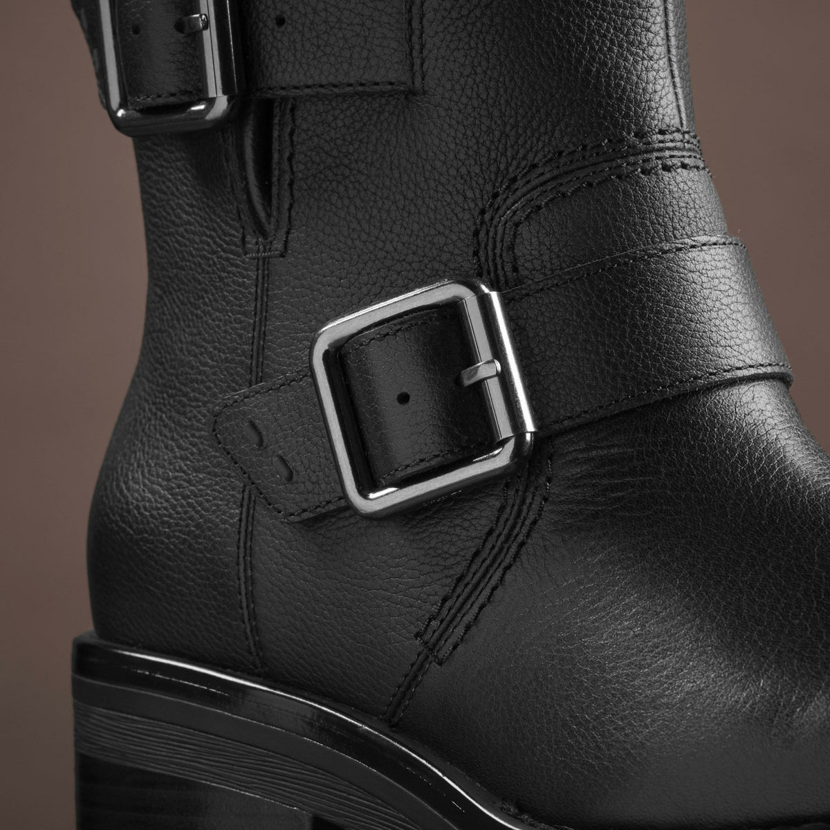 Rebelle Buckle Black Leather | Clarks outlet