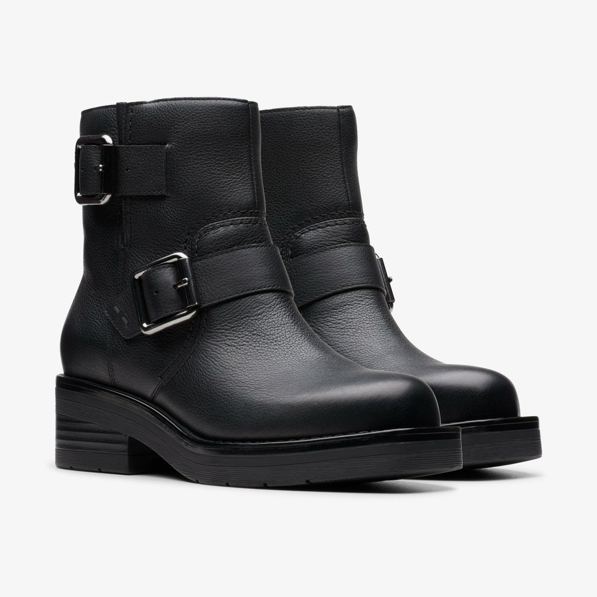 Rebelle Buckle Black Leather | Clarks outlet