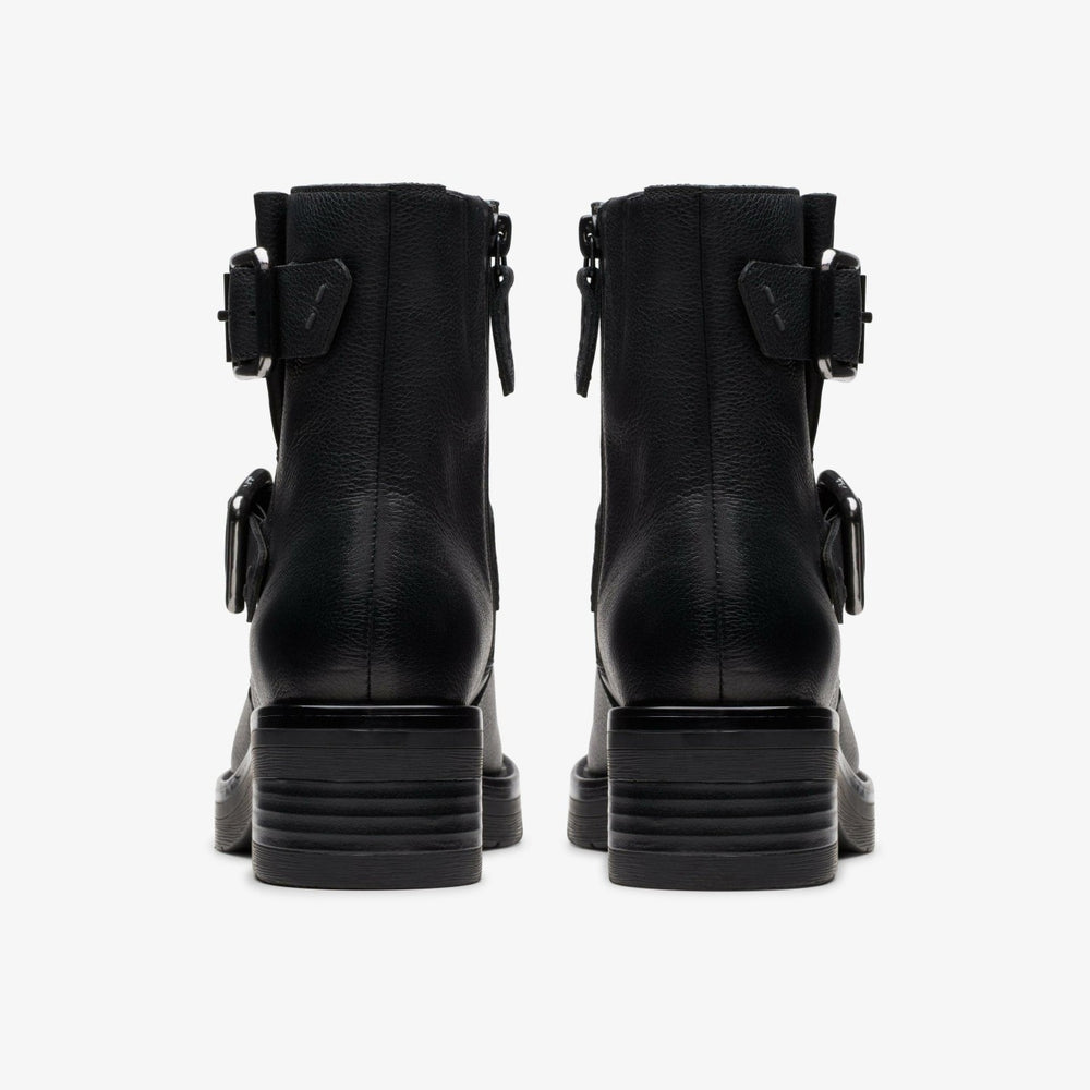 Rebelle Buckle Black Leather | Clarks outlet