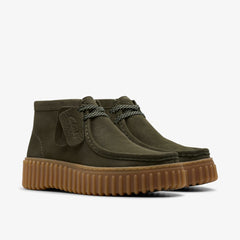 Torhill Moss Dark Green Nubuck | Clarks outlet