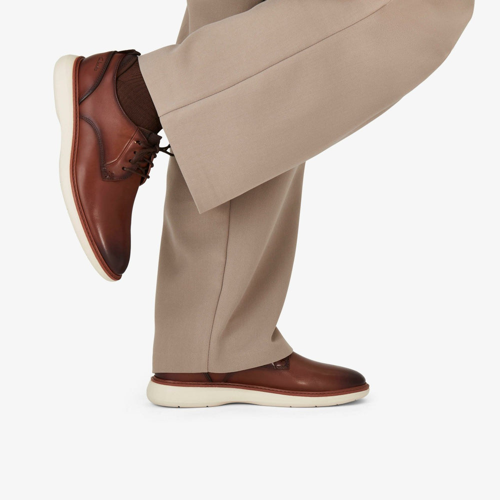 Brantin Plain Dark Tan Leather | Clarks online