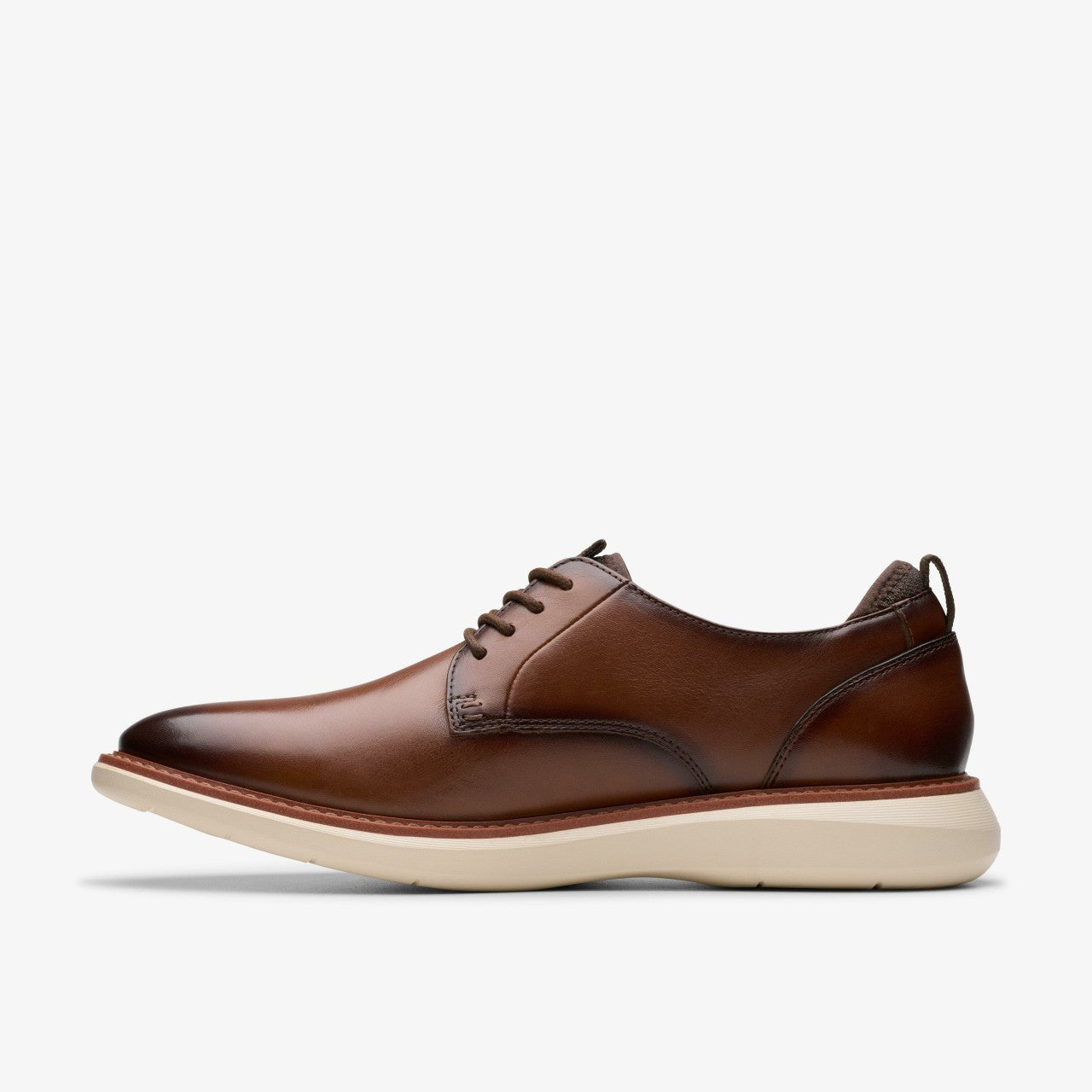 Brantin Plain Dark Tan Leather | Clarks online