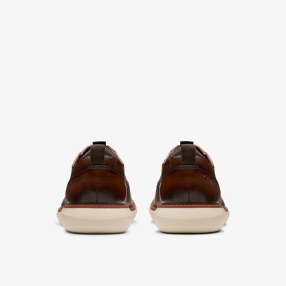 Brantin Plain Dark Tan Leather | Clarks online