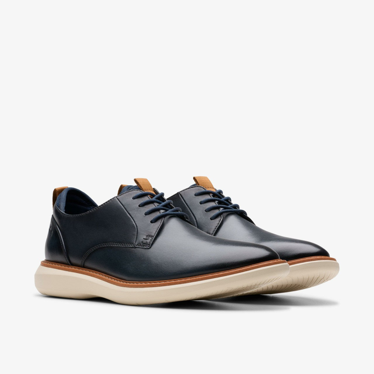 Brantin Plain Navy Leather | Clarks discount