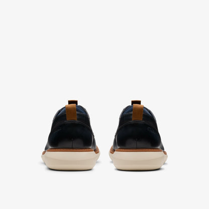 Brantin Plain Navy Leather | Clarks discount