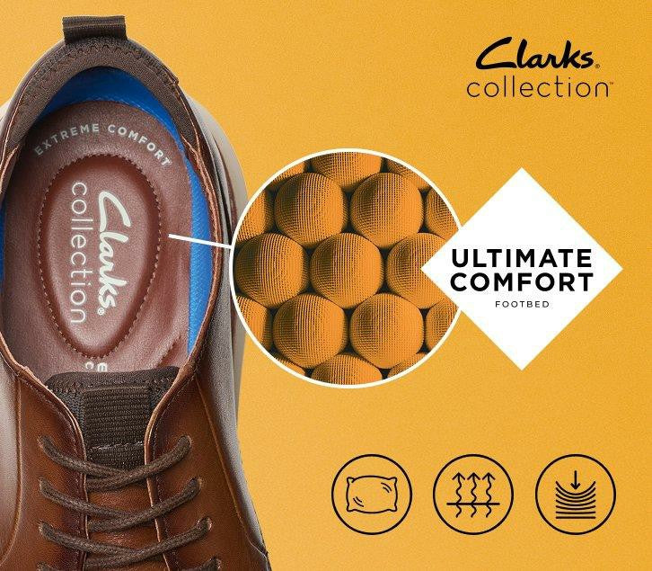 Brantin Plain Navy Leather | Clarks discount