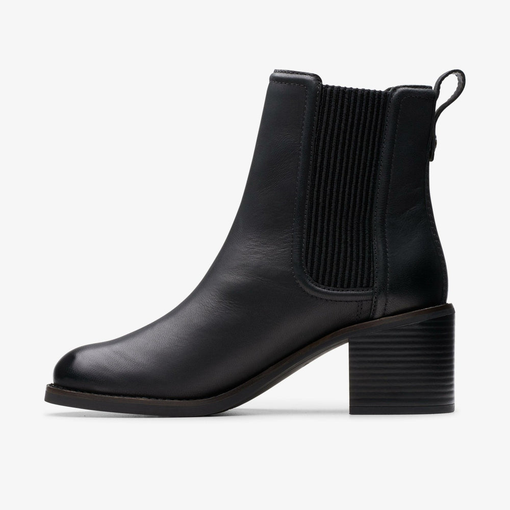 Chamberly Top Black Leather | Clarks Sale