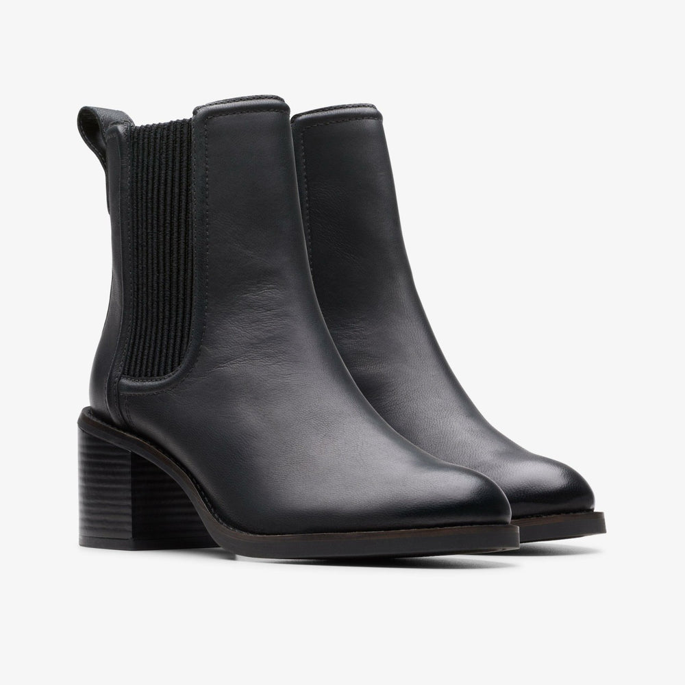 Chamberly Top Black Leather | Clarks Sale