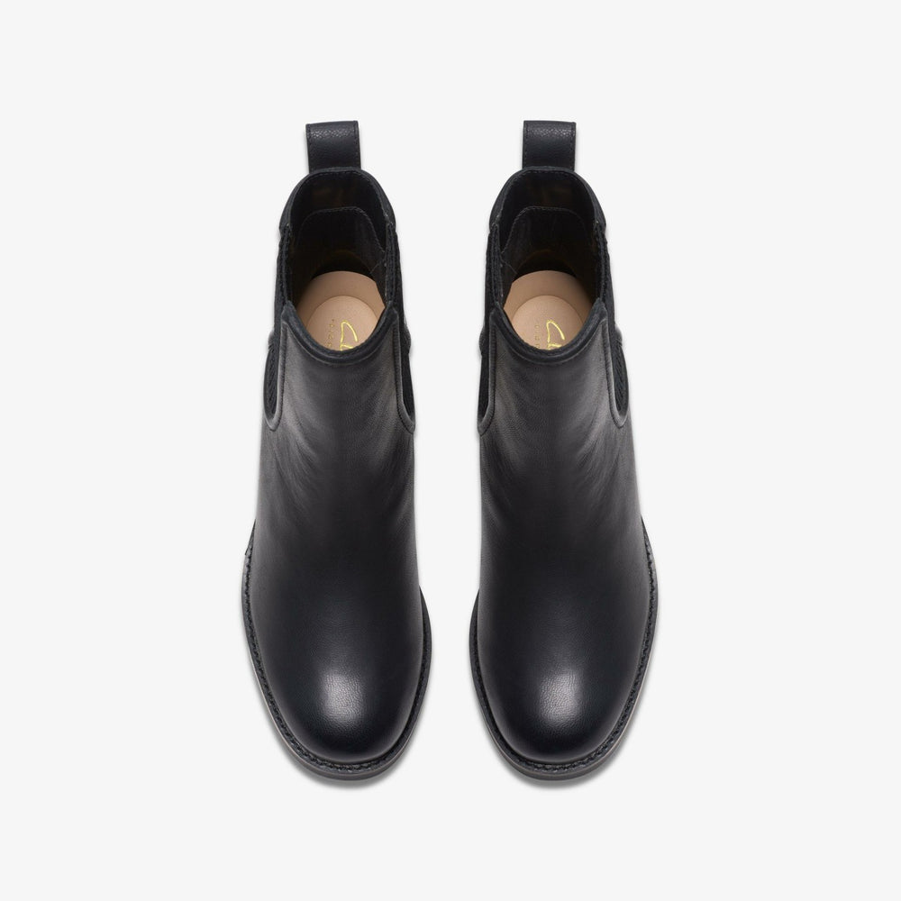 Chamberly Top Black Leather | Clarks Sale