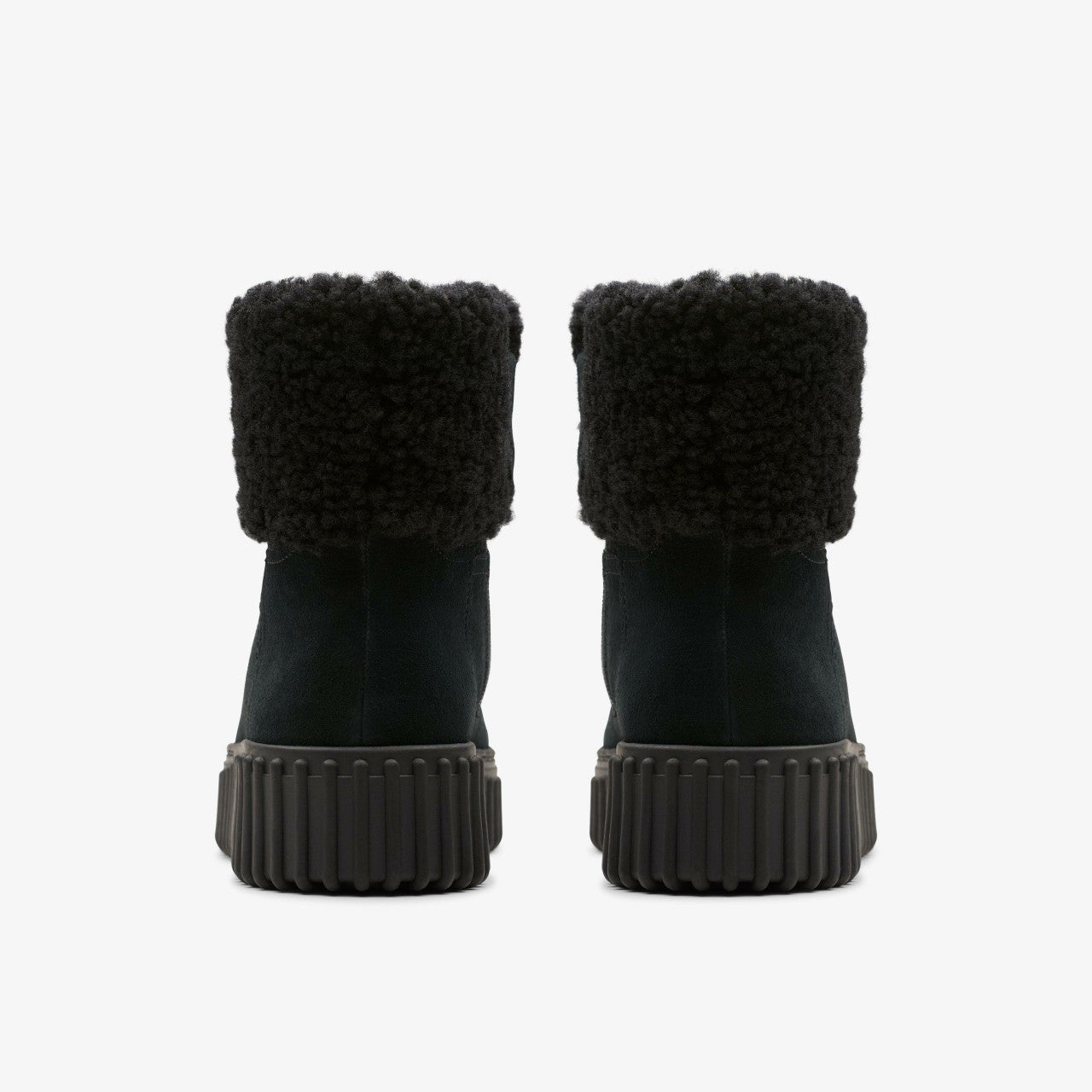 Torhill Turn Black Warmlined Suede | Clarks for sale