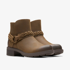 Hearth Kaylie Ankle Boot Mushroom Oily | Clarks discount