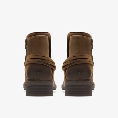 Hearth Kaylie Ankle Boot Mushroom Oily | Clarks discount
