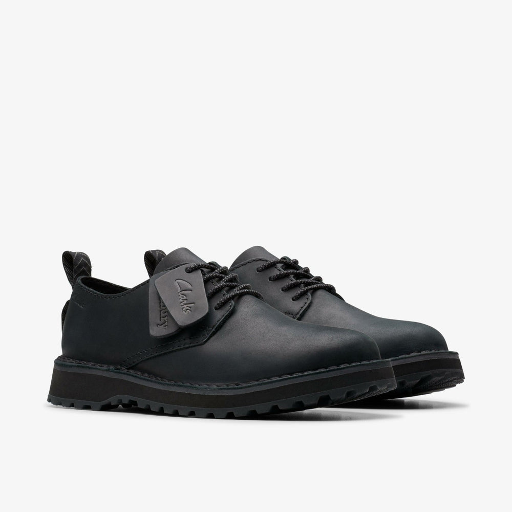 Solsbury Lace Black Leather | Clarks for sale