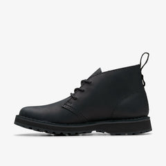 Solsbury Desert Boot Black Leather | Clarks on Sale