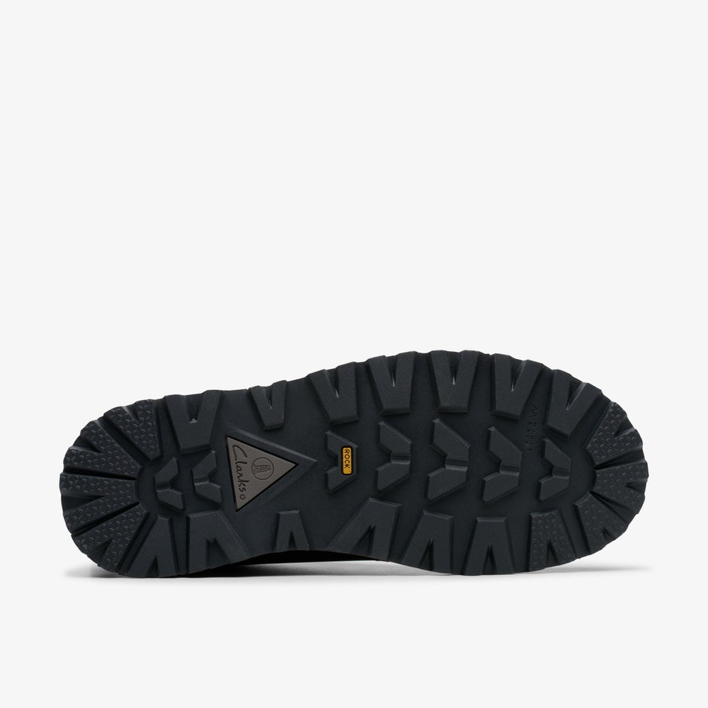 Solsbury Desert Boot Black Leather | Clarks on Sale