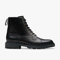 Clarkridge Hi Black Leather | Clarks for sale