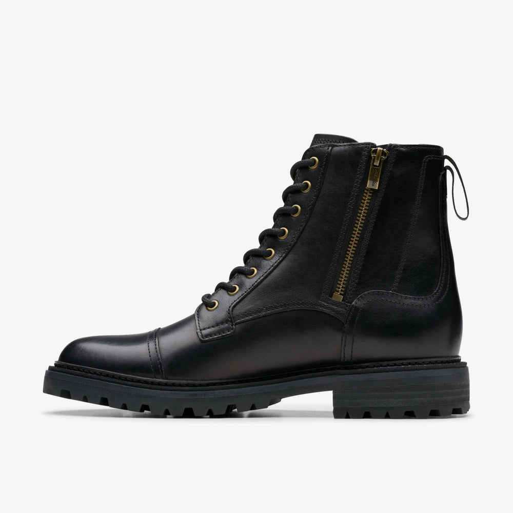 Clarkridge Hi Black Leather | Clarks for sale