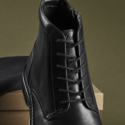 Aldwin Cap Black Leather | Clarks for sale