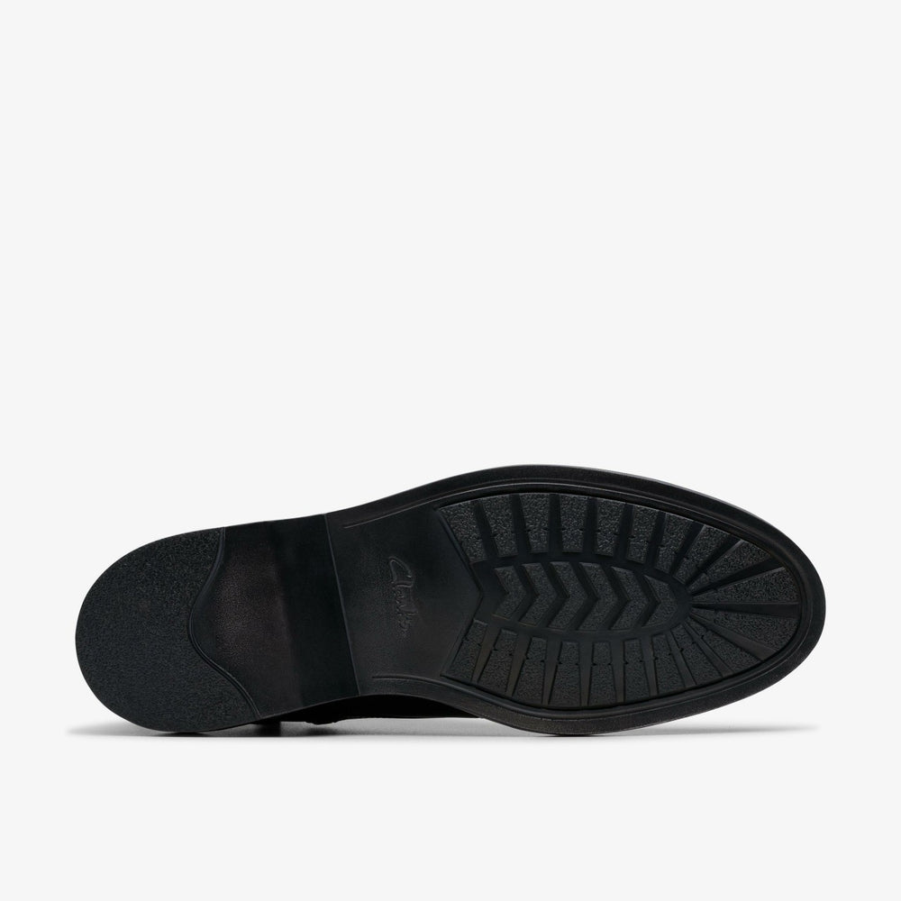 Aldwin Cap Black Leather | Clarks for sale
