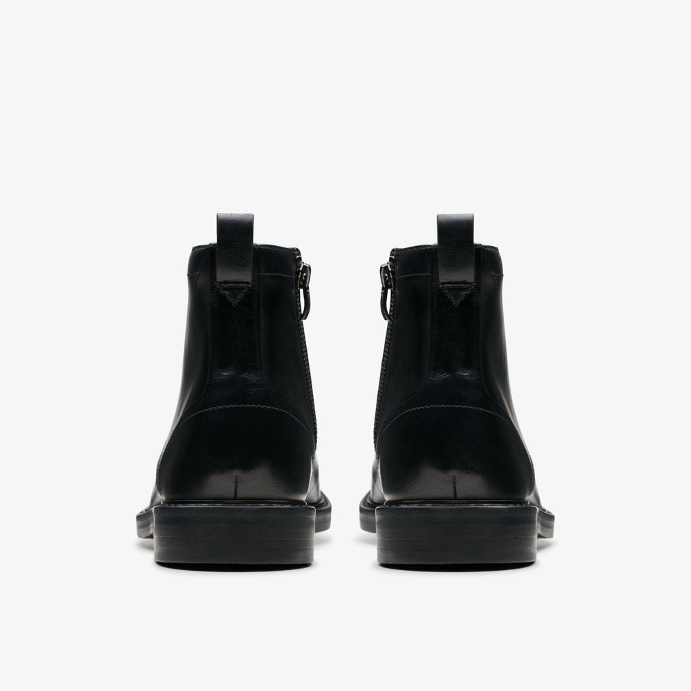 Aldwin Cap Black Leather | Clarks for sale