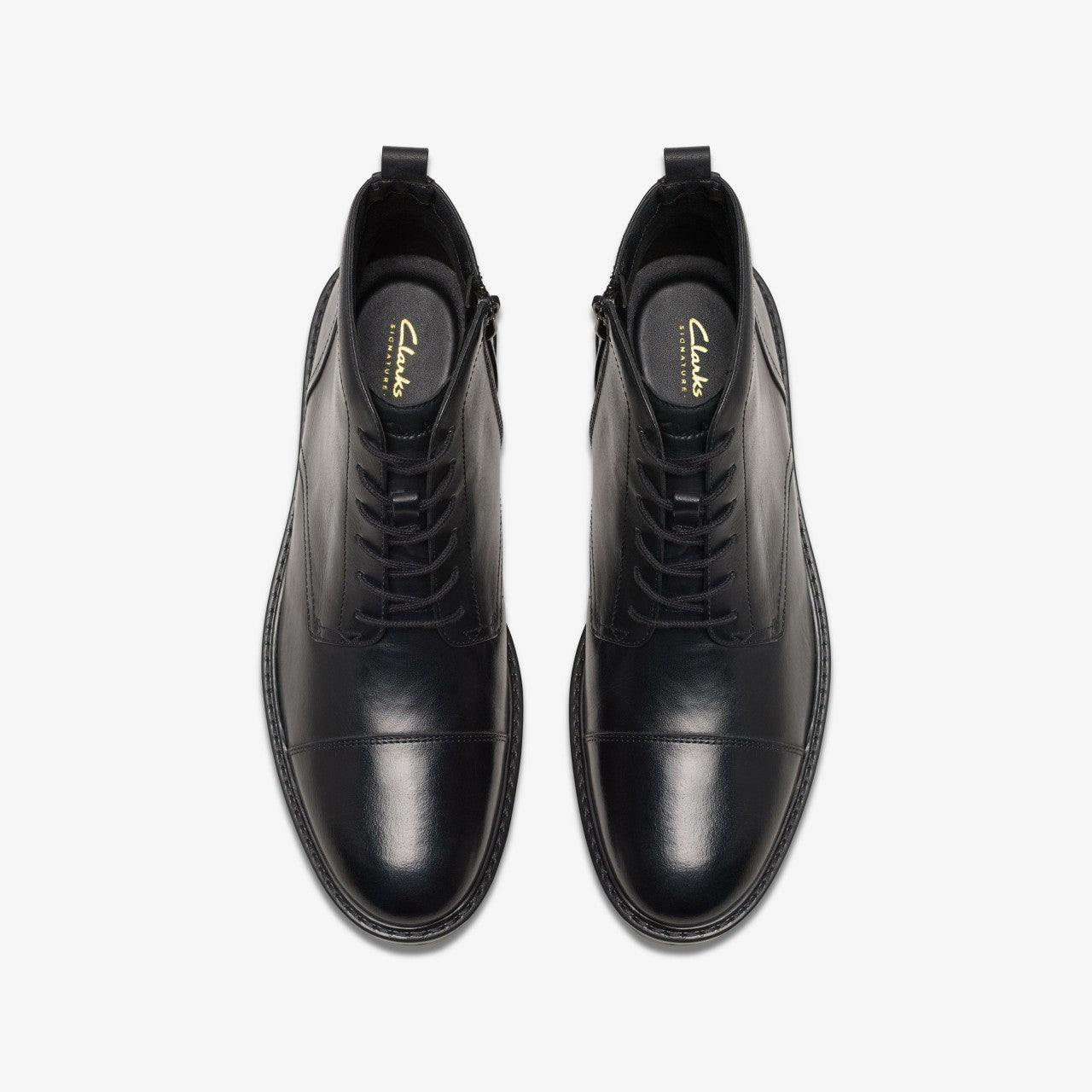 Aldwin Cap Black Leather | Clarks for sale