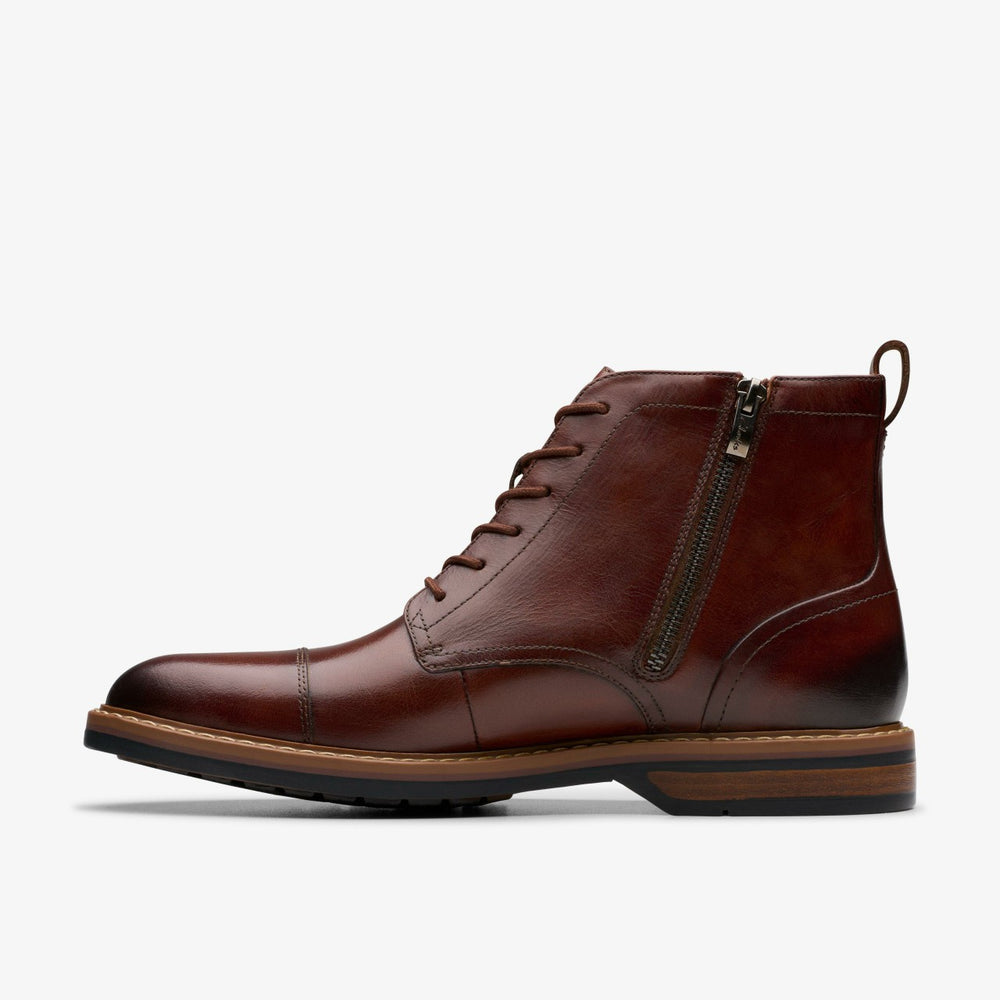 Aldwin Cap Mid Tan Leather | Clarks Sale