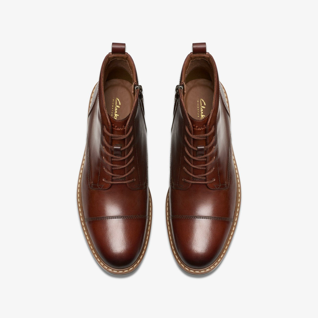 Aldwin Cap Mid Tan Leather | Clarks Sale