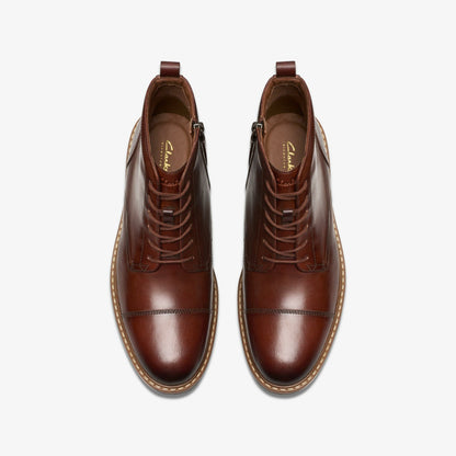Aldwin Cap Mid Tan Leather | Clarks Sale