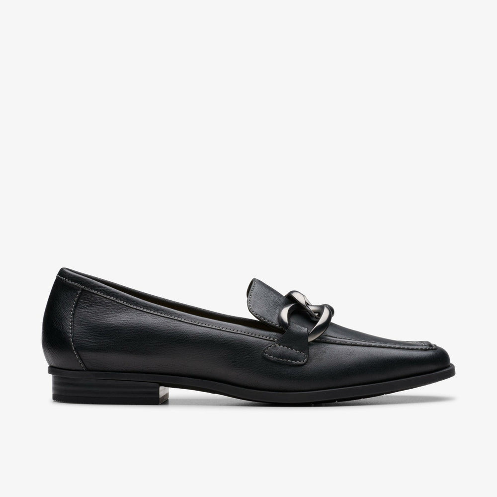 Sarafyna Iris Loafer Black Soft | Clarks for sale
