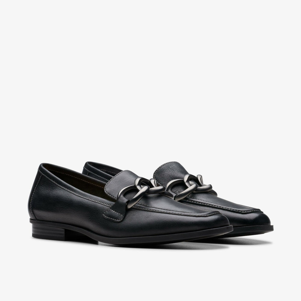 Sarafyna Iris Loafer Black Soft | Clarks for sale