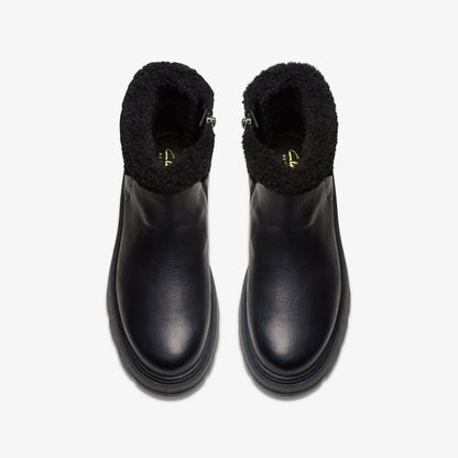 Hencroft Madi Waterproof Black Warmlined Leather | Clarks online