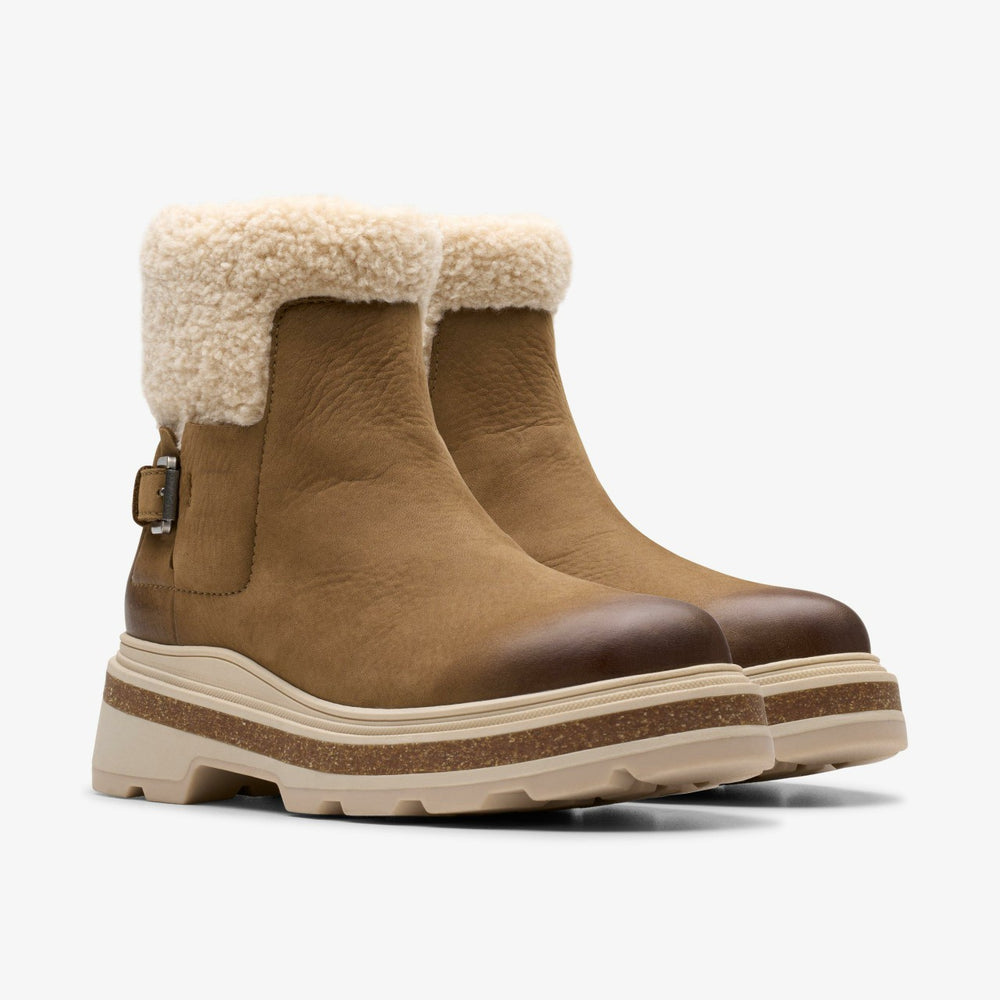 Hencroft Madi Waterproof Dark Sand Warmlined | Clarks on Sale