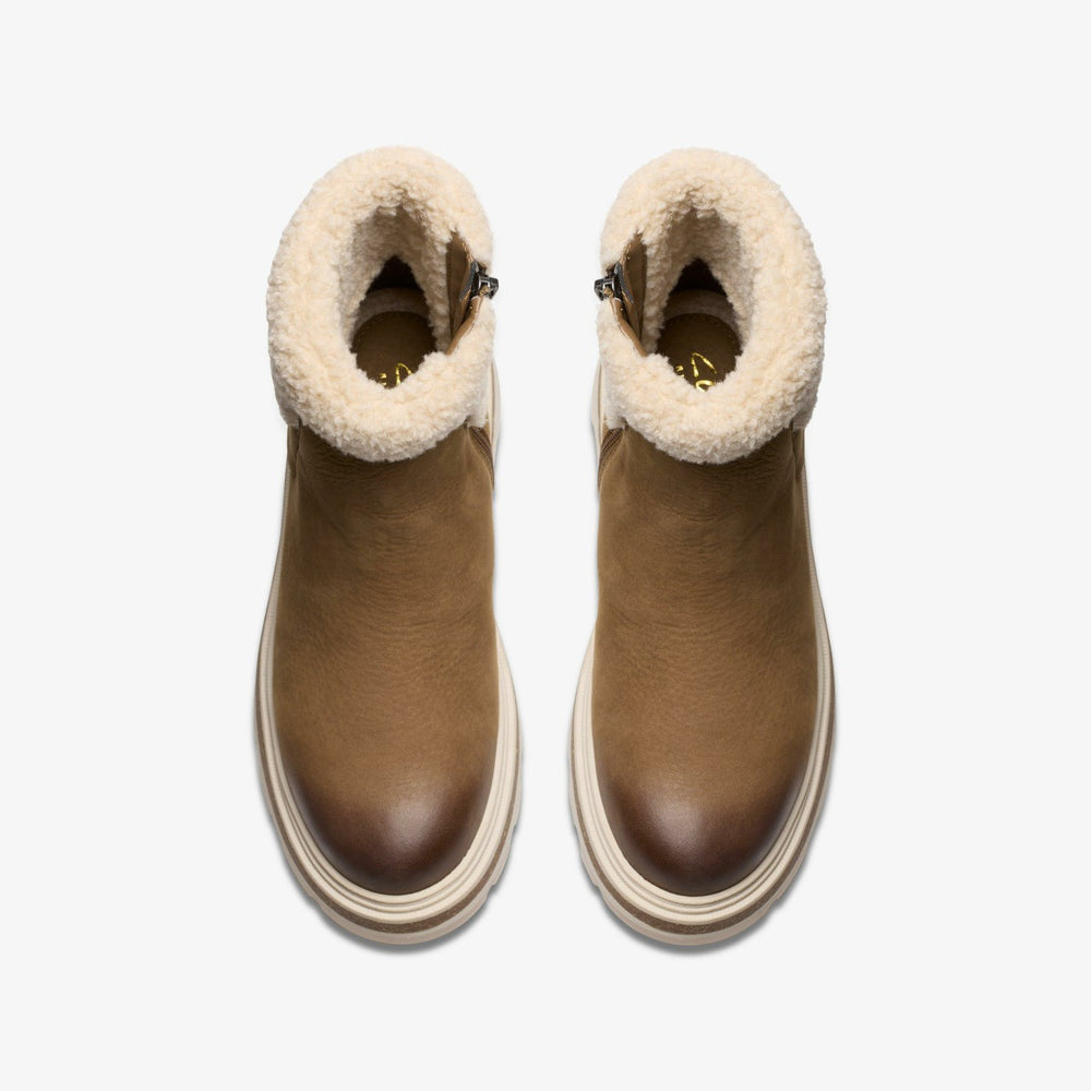 Hencroft Madi Waterproof Dark Sand Warmlined | Clarks on Sale
